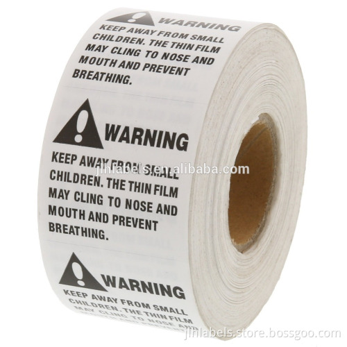 Peel & Stick Suffocation Warning Shipping Labels Use with FBA, 2" x 2", 500 labels per roll